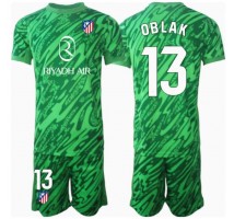 Atletico Madrid Jan Oblak #13 Bramkarskie Koszulka Wyjazdowa dzieci 2024-25 Krótki Rękaw (+ krótkie spodenki)